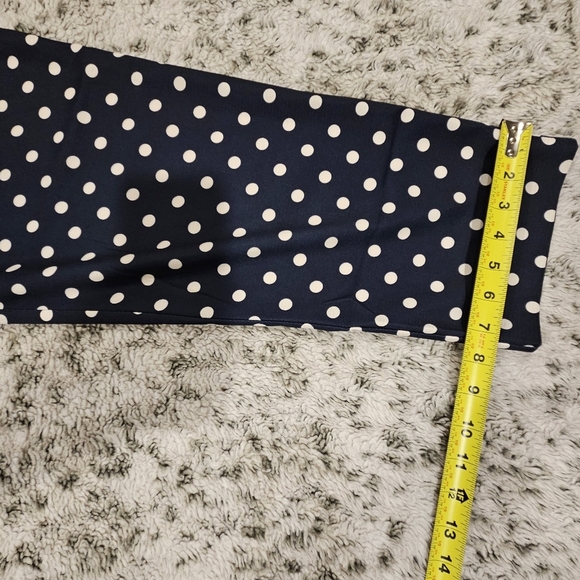 Tuckernuck NWT SZ XL Pleated Polka Dot Cropped Pixie Pant Hi Rise Ankle Pants - Picture 12 of 14